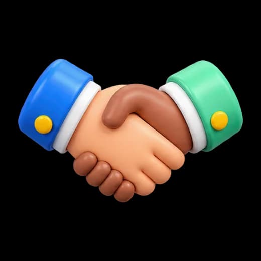 Stylized Handshake Icon