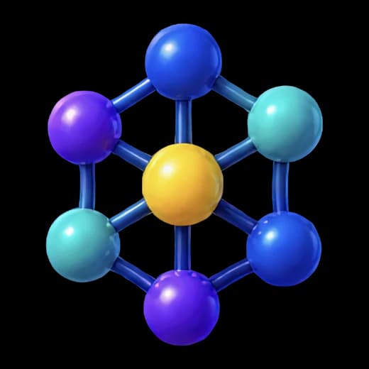 Colorful Molecular Model