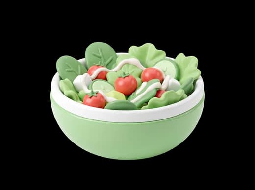 Salad bowl with vegetables