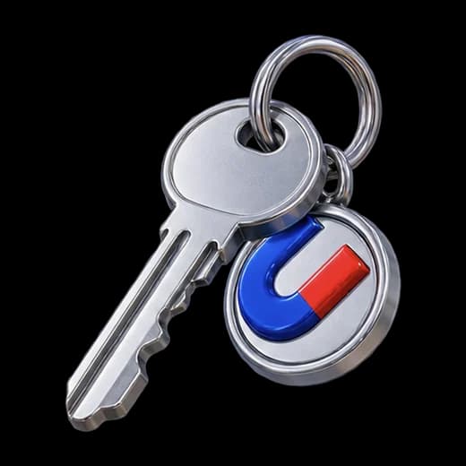 Key with Magnet