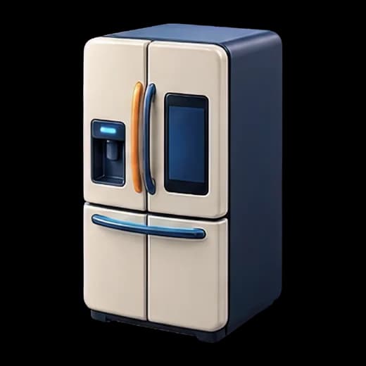 Modern Two-Door Refrigerator