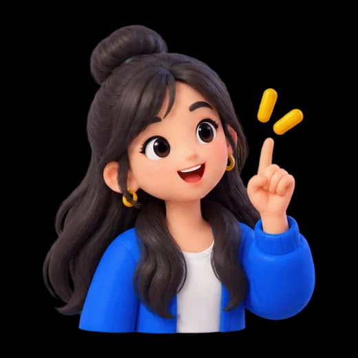Character with Idea Gesture