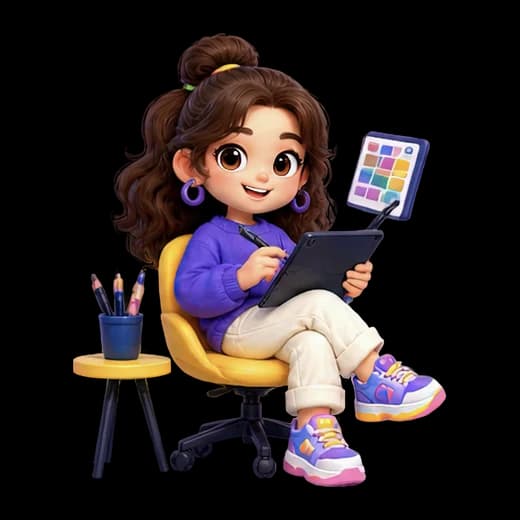 Character Drawing on Tablet