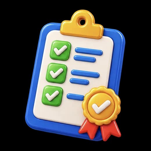 Checklist with Badge