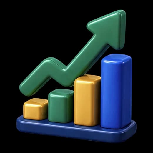 Growth Chart with Arrow