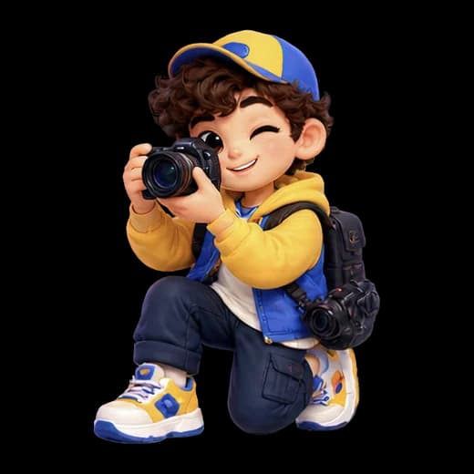 Young Photographer Character