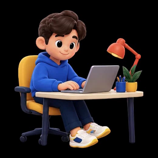 Character Typing on Laptop