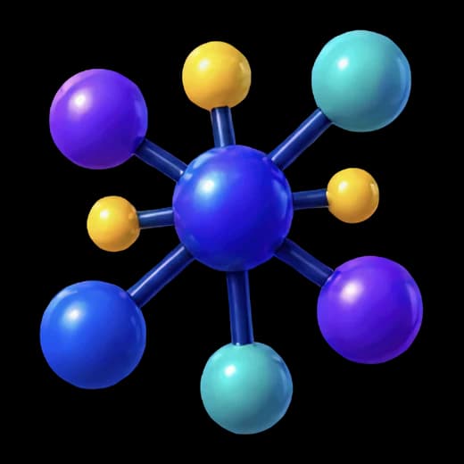 Colorful Molecular Model