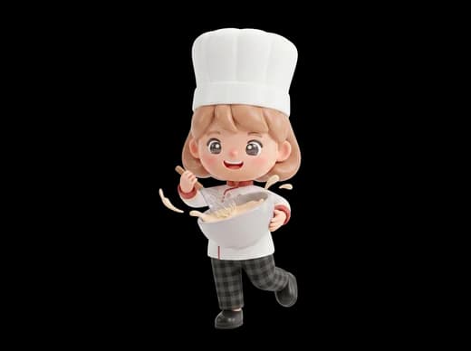 Chef Mixing Ingredients