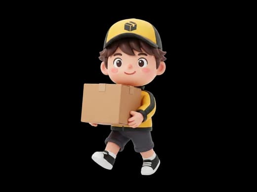 Delivery Boy with Box