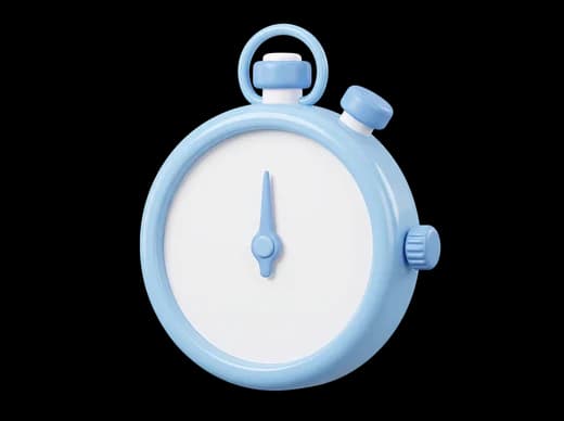 Blue stopwatch
