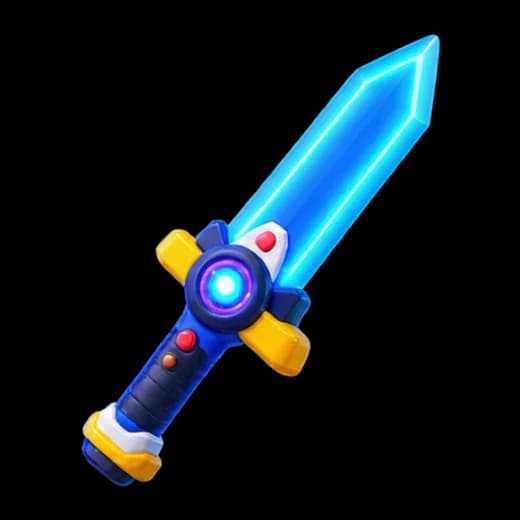 Futuristic Glowing Sword