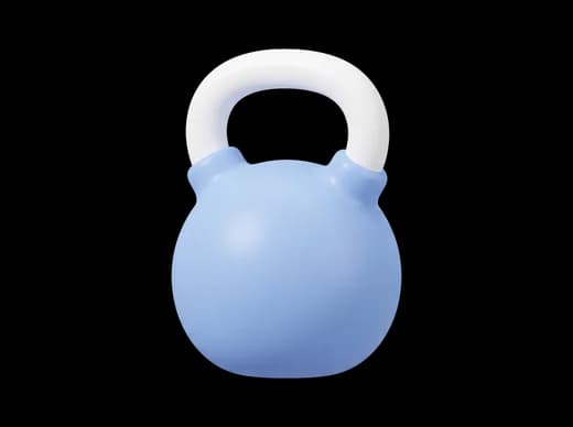 Kettlebell in blue