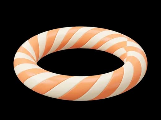 Striped swim ring