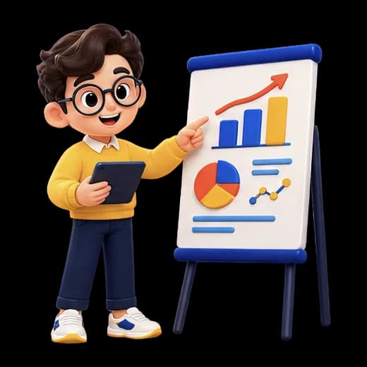 Character Presenting Business Data