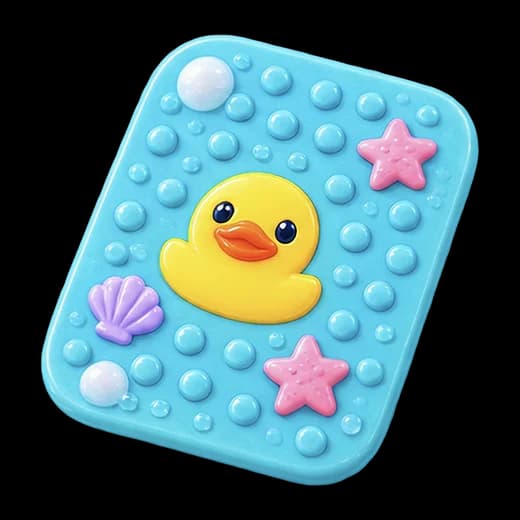 Bath Mat with Duck