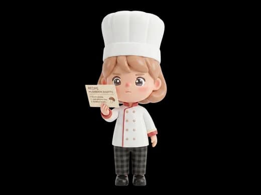 Chef Reading Recipe