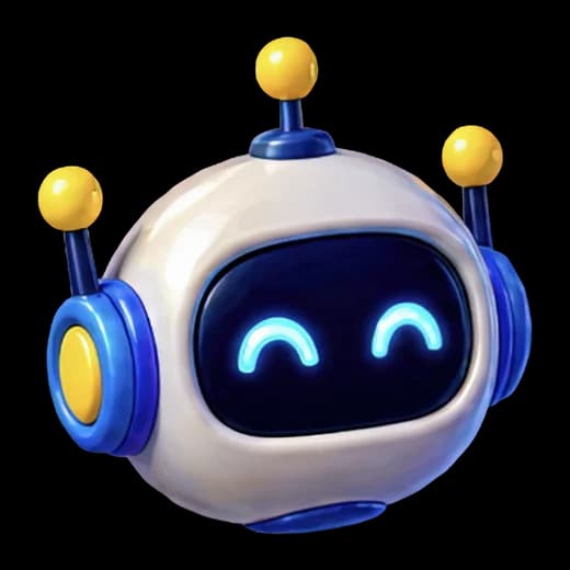 Cheerful Robot Character