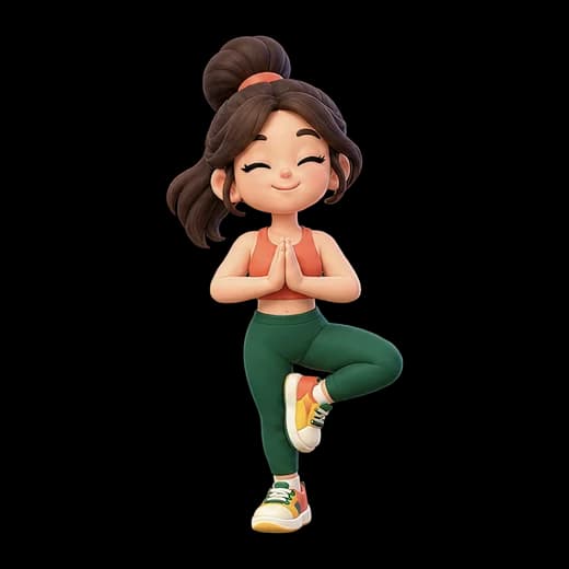 Yoga Pose Character