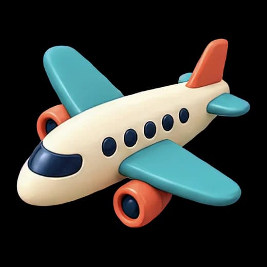 Colorful Toy Airplane