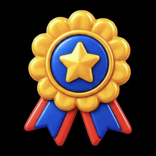 Achievement Badge with Star
