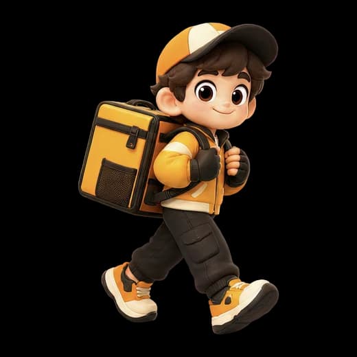Cheerful Delivery Character